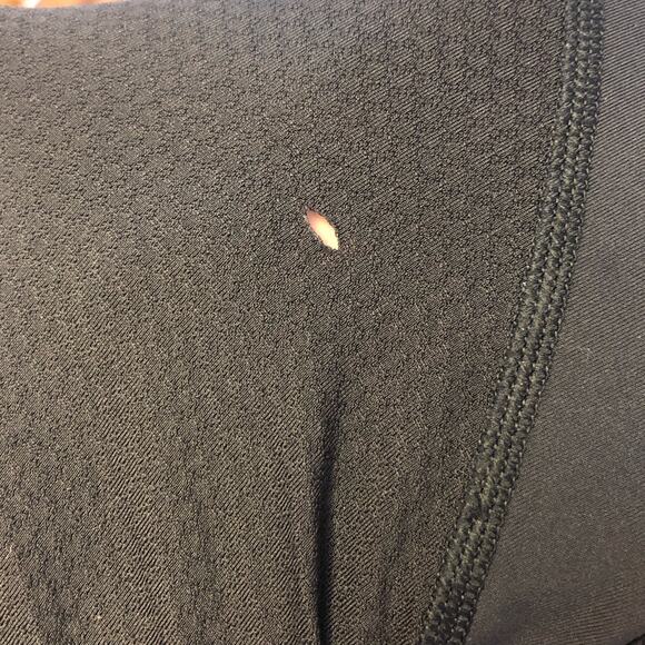 Lululemon Black Purple Stripe Run For Your Life Crop Capri Leggings Size 4 - Picture 14 of 14